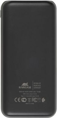 Rivacase POWER BANK USB 20000MAH/VA2071 BLACK RIVACASE VA2071 BLACK | Elektrika.lv