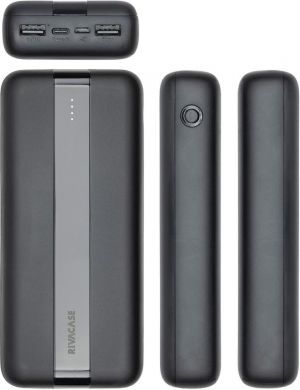 Rivacase POWER BANK USB 20000MAH/VA2081 BLACK RIVACASE VA2081 BLACK | Elektrika.lv