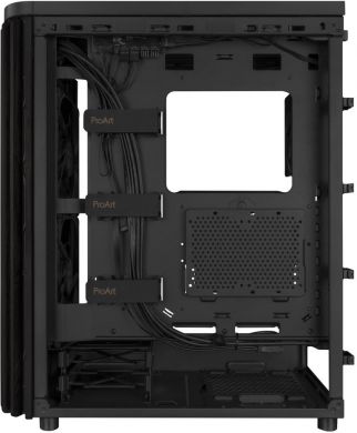 Asus Case ASUS ProArt PA401 Wood Edition - Tempered Glass Panel MidiTower Case product features Transparent panel Not included ATX Colour Black PROARTPA401WOODTGPWM PROART PA401 WOOD TG | Elektrika.lv
