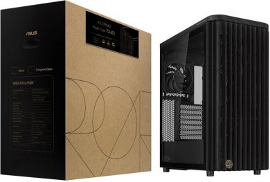 Asus Case ASUS ProArt PA401 Wood Edition - Tempered Glass Panel MidiTower Case product features Transparent panel Not included ATX Colour Black PROARTPA401WOODTGPWM PROART PA401 WOOD TG | Elektrika.lv