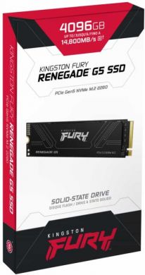 Kingston SSD KINGSTON FURY 4TB M.2 PCIe Gen5 NVMe 3D TLC Write speed 14000 MBytes/sec Read speed 14800 MBytes/sec 2.3mm MTBF 200000 hours SFYR2S/4T0 SFYR2S/4T0 | Elektrika.lv