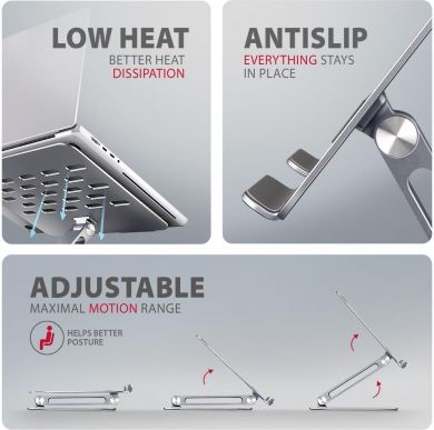 AXAGON NB ACC STAND 10-16"/ALUMINUM HQ STND-LQ AXAGON STND-LQ | Elektrika.lv