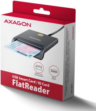AXAGON CARD READER FLAT SMARTCARD/ID/USB2.0 1.3M CRE-SM3T AXAGON CRE-SM3T | Elektrika.lv