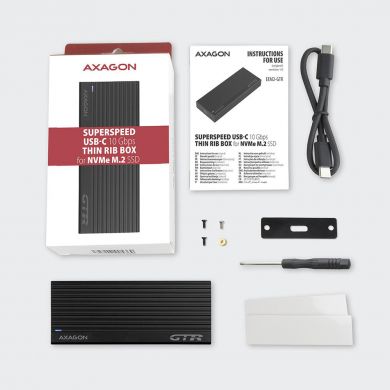 AXAGON SSD ACC ENCLOSURE M.2 NVME/USB-C EEM2-GTR AXAGON EEM2-GTR | Elektrika.lv