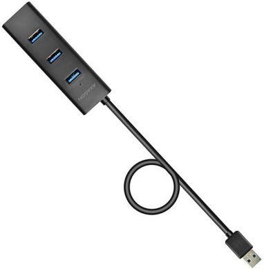 AXAGON I/O HUB USB3.0 4PORT CHARGING/1.2M HUE-S2BL AXAGON HUE-S2BL | Elektrika.lv
