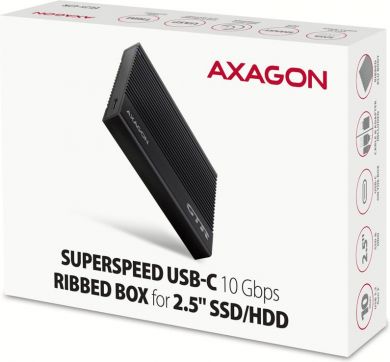 AXAGON HDD ACC ENCLOSURE 2.5"/USB-C BLACK EE25-GTR AXAGON EE25-GTR | Elektrika.lv