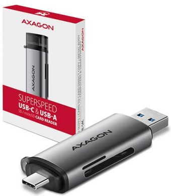AXAGON MEMORY READER USB-C+USB3.2 2SL/SD/MICROSD CRE-SAC AXAGON CRE-SAC | Elektrika.lv