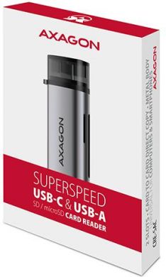 AXAGON MEMORY READER USB-C+USB3.2 2SL/SD/MICROSD CRE-SAC AXAGON CRE-SAC | Elektrika.lv