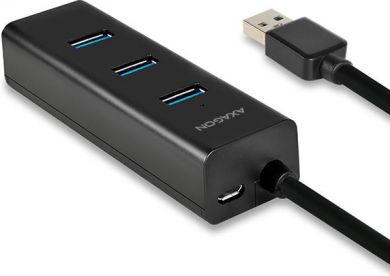 AXAGON I/O HUB USB3.0 4PORT CHARGING/1.2M HUE-S2BL AXAGON HUE-S2BL | Elektrika.lv