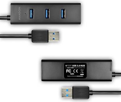 AXAGON I/O HUB USB3.0 4PORT CHARGING/1.2M HUE-S2BL AXAGON HUE-S2BL | Elektrika.lv