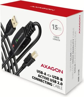 AXAGON CABLE USB2.0 A-M/B-M ACTIVE/20M ADR-220B AXAGON ADR-220B | Elektrika.lv