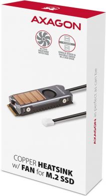 AXAGON SSD ACC COOLER M.2 COPPER FAN/CLR-M2FAN AXAGON CLR-M2FAN | Elektrika.lv