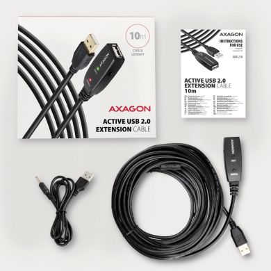 AXAGON CABLE USB2.0 A-M/A-F ACTIVE/10M ADR-210 AXAGON ADR-210 | Elektrika.lv