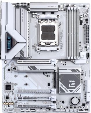 Gigabyte Mainboard GIGABYTE AMD B850 SAM5 ATX Memory DDR5 Memory slots 4 2xPCI-Express 3.0 1x 1xPCI-Express 4.0 4x	 1xPCI-Express 5.0 16x 3xM.2 1xHDMI 1xDisplayPort 4xUSB 2.0 2xUSB 3.2 1xUSB-C 1xRJ45 3xAudio port B850EAGLEICE B850 EAGLE ICE | Elektrika.lv