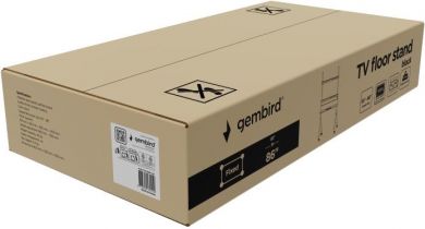 Gembird TV SET ACC FLOOR STAND 55-86"/BLACK TVS-86F-02 GEMBIRD TVS-86F-02 | Elektrika.lv