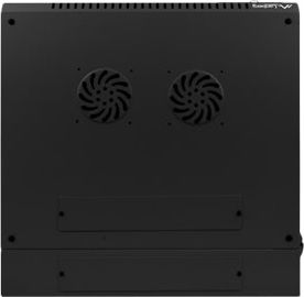 Lanberg Lanberg | Rack cabinet 19" double-section wall-mount 9U/600x600 (flat pack) | WF02-6609-10B | Black WF02-6609-10B