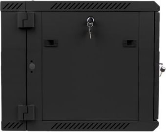 Lanberg Lanberg | Rack cabinet 19" double-section wall-mount 9U/600x600 (flat pack) | WF02-6609-10B | Black WF02-6609-10B