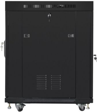 Lanberg Lanberg | Rack cabinet 19" free-standing 15U/600x800 (flat pack) with glass door, LCD | FF01-6815-12BL | Black FF01-6815-12BL