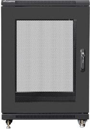 Lanberg Lanberg | Rack cabinet 19" free-standing 15U/600x800 (flat pack) with mesh door | FF01-6815-23B | Black FF01-6815-23B