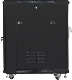 Lanberg Lanberg | Rack cabinet 19" free-standing 15U/600x800 (flat pack) with mesh door | FF01-6815-23B | Black FF01-6815-23B