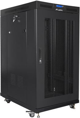 Lanberg Lanberg | Rack cabinet 19" free-standing 22U/800x1000 (flat pack) with mesh door | FF01-8022-23BL | Black FF01-8022-23BL