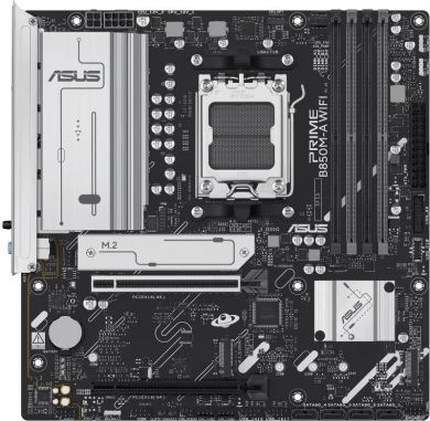 Asus Mainboard ASUS AMD B850 SAM5 Micro-ATX Memory DDR5 Memory slots 4 1xPCI-Express 4.0 16x 1xPCI-Express 5.0 16x 3xM.2 1xHDMI 2xDisplayPort 4xUSB 2.0 4xUSB 3.2 1xRJ45 3xAudio port PRIMEB850M-AWIFI PRIME B850M-A WIFI | Elektrika.lv