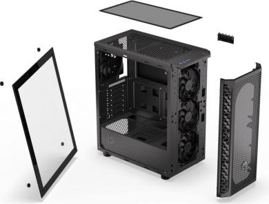  Case ENDORFY Signum 300 Air MidiTower Case product features Transparent panel Not included ATX MicroATX MiniITX Colour Black EY2A005 EY2A005 | Elektrika.lv