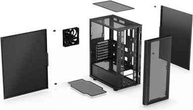  Case ENDORFY Ventum 200 Solid MidiTower Not included ATX MicroATX MiniITX Colour Black EY2A001 EY2A001 | Elektrika.lv