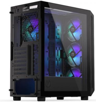  Case ENDORFY Arx 500 ARGB MidiTower Case product features Transparent panel Not included ATX MicroATX MiniITX Colour Black EY2A011 EY2A011 | Elektrika.lv