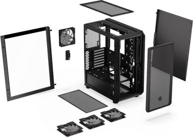  Case ENDORFY Arx 500 ARGB MidiTower Case product features Transparent panel Not included ATX MicroATX MiniITX Colour Black EY2A011 EY2A011 | Elektrika.lv