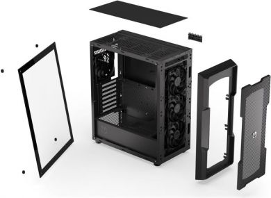  Case ENDORFY Regnum 400 Air MidiTower Case product features Transparent panel Not included ATX MicroATX MiniITX Colour Black EY2A008 EY2A008 | Elektrika.lv