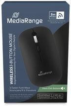 Mediarange MOUSE USB OPTICAL WRL 4-BUTTON/BLACK MROS267 MEDIARANGE MROS267 | Elektrika.lv