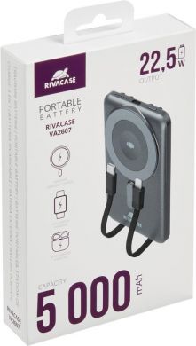 Rivacase POWER BANK WRL 5000MAH/MAGSAFE+IWATCH VA2607 RIVACASE VA2607 | Elektrika.lv