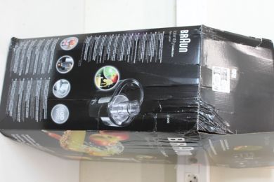 Braun SALE OUT. Braun J500 Multiquick 5 Juicer, Black | Braun | J 500 Multiquick 5 | Type Juicer | Black | 900 W | Number of speeds 2 | DAMAGED PACKAGING, CRACKED CONTAINER SIDE J500 BLACKSO