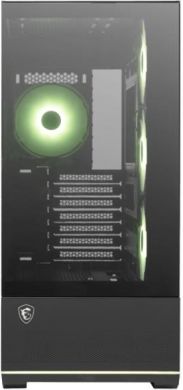 MSI Case MSI MAG PANO 110R PZ MidiTower Case product features Transparent panel Not included Colour Black MAGPANO110RPZ MAG PANO 110R PZ | Elektrika.lv