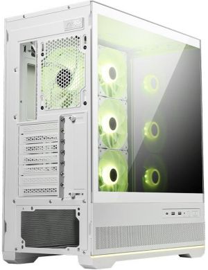 MSI Case MSI MAG PANO 110R PZ / WHITE MidiTower Case product features Transparent panel Not included Colour Black MAGPANO110RPZWHITE MAG PANO 110R PZ WHI | Elektrika.lv