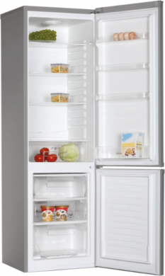 Candy Candy Refrigerator | CCG1S 518EX | Energy efficiency class E | Free standing | Combi | Height 179.4 cm | Fridge net capacity 188 L | Freezer net capacity 64 L | 41 dB | Stainless Steel CCG1S 518EX