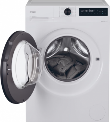 Candy Candy Washing Machine | BR 49B8-S | Energy efficiency class A | Front loading | Washing capacity 9 kg | 1400 RPM | Depth 60 cm | Width 60 cm | Display | LCD | Steam function | Wi-Fi | White BR 49B8-S