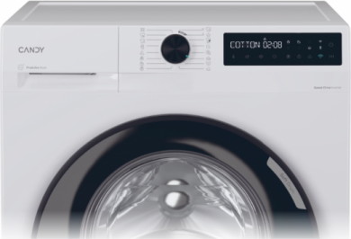 Candy Candy Washing Machine | BR 49B8-S | Energy efficiency class A | Front loading | Washing capacity 9 kg | 1400 RPM | Depth 60 cm | Width 60 cm | Display | LCD | Steam function | Wi-Fi | White BR 49B8-S