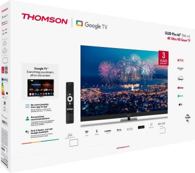THOMSON TV Set THOMSON 65 " 4K Ultra HD 3840 x 2160 pixels Flat 16:9 QLED 65QG6C14 65QG6C14 | Elektrika.lv