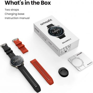  SMARTWATCH AMAZFIT BALANCE 2/BLACK W2429GL1N HUAMI W2429GL1N | Elektrika.lv