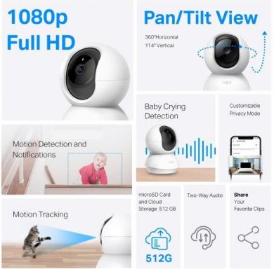 Tp-Link WRL CAMERA PAN/TILT/TAPO C260 TP-LINK TAPO C260 | Elektrika.lv