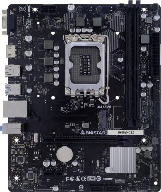  Mainboard BIOSTAR Intel H610 LGA1700 Micro-ATX Memory DDR4 Memory slots 2 H610MHC2.0 H610MHC 2.0 | Elektrika.lv