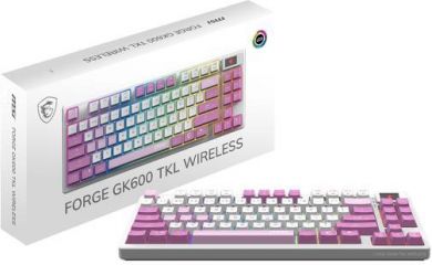 MSI KEYBOARD GAMING VIOLET US/FORGE GK600 TKL W VIOLET MSI FORGE GK600 TKL W VI | Elektrika.lv