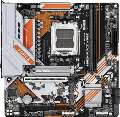 Gigabyte Mainboard GIGABYTE AMD B850 SAM5 Micro-ATX Memory DDR5 Memory slots 2 B850MFORCEWF6E B850M FORCE WF6E | Elektrika.lv