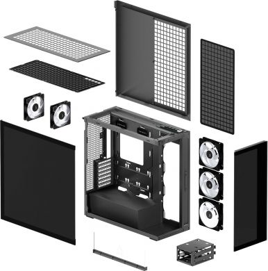  Case ARCTIC EATX Black Midi Tower PC Xtender (Mirror Black) ACPCC00018A ACPCC00018A | Elektrika.lv