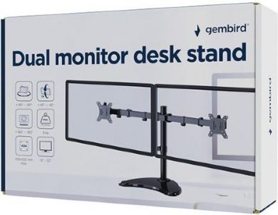 Gembird MONITOR ACC DESK STAND 13-32"/DUAL MS-D2ST-02 GEMBIRD MS-D2ST-02 | Elektrika.lv