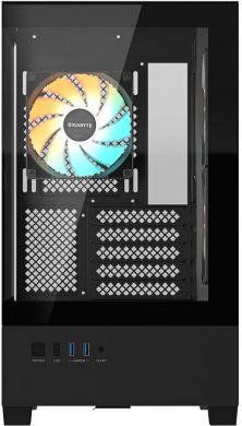 Gigabyte Case GIGABYTE C201 PANORAMIC MidiTower Case product features Rackmountable/Removeable HDD basket/Transparent panel Not included MicroATX MiniITX Colour Black GB-C201P GB-C201P | Elektrika.lv
