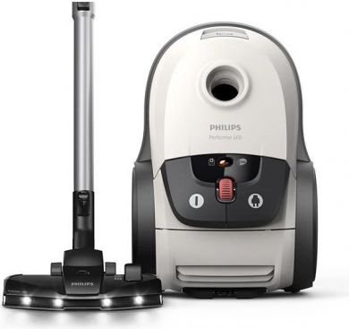 Philips Vacuum Cleaner PHILIPS Performer LED 8000 Series Bagged/For carpets 900 Watts Noise 75 dB White Weight 5.3 kg XD8142/12 XD8142/12 | Elektrika.lv