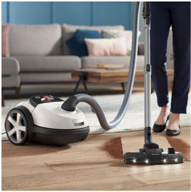 Philips Vacuum Cleaner PHILIPS Performer LED 8000 Series Bagged/For carpets 900 Watts Noise 75 dB White Weight 5.3 kg XD8142/12 XD8142/12 | Elektrika.lv